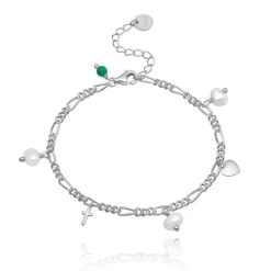 Wioga Trust Hope Faith Armbånd Sølv - B-8094-S
